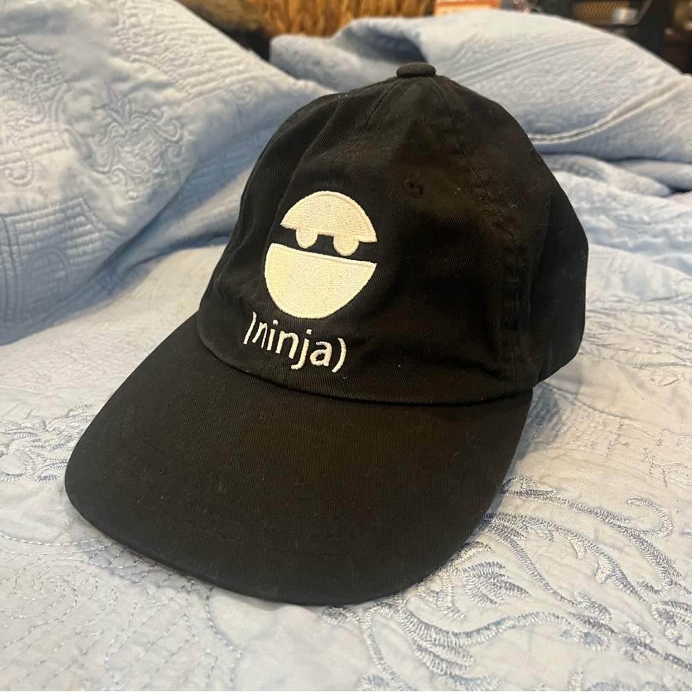 Ninja Black and White Minimalist Hat